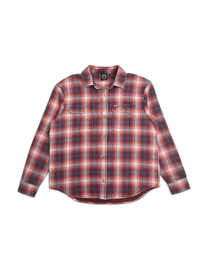 Deus Ex Machina Shirts Men Vacay Check Shirt 8211 Red Check Deus Ex Machina Shirts Men Vacay Check Shirt 8211 Red Check