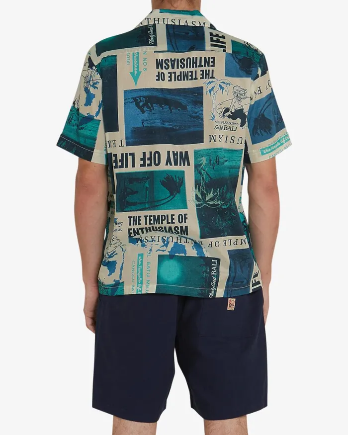 Deus Ex Machina Shirts Men Way Off Shirt 8211 Lagoon Deus Ex Machina Shirts Men Way Off Shirt 8211 Lagoon