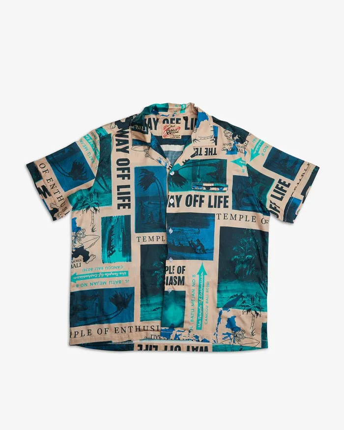 Deus Ex Machina Shirts Men Way Off Shirt 8211 Lagoon Deus Ex Machina Shirts Men Way Off Shirt 8211 Lagoon