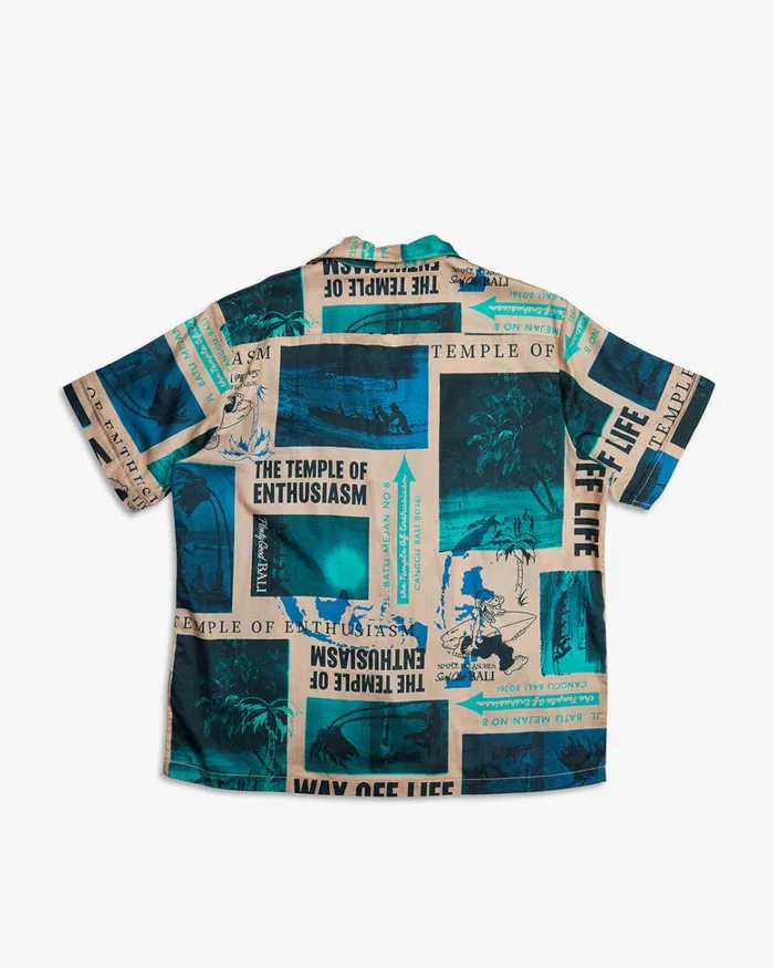 Deus Ex Machina Shirts Men Way Off Shirt 8211 Lagoon Deus Ex Machina Shirts Men Way Off Shirt 8211 Lagoon