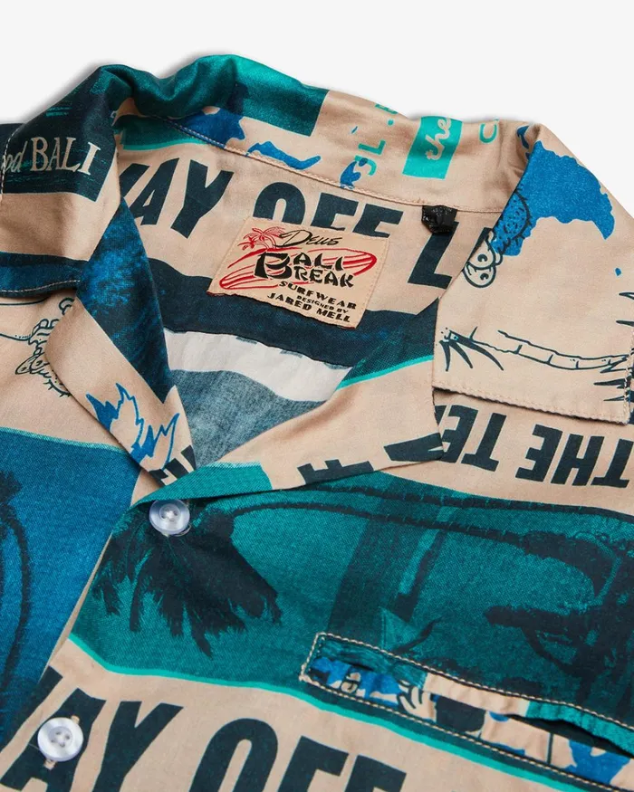 Deus Ex Machina Shirts Men Way Off Shirt 8211 Lagoon Deus Ex Machina Shirts Men Way Off Shirt 8211 Lagoon
