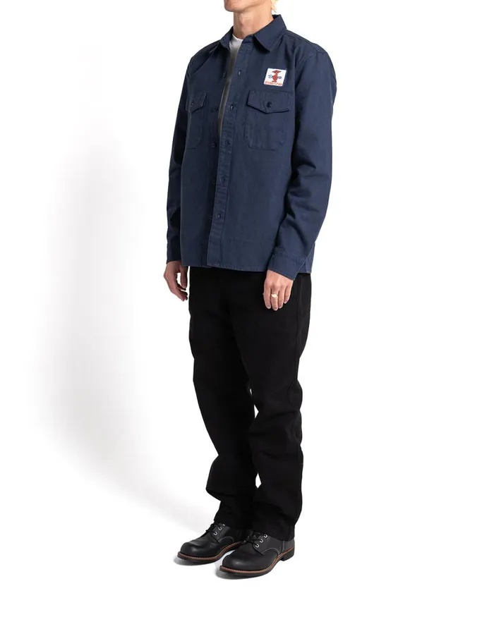 Deus Ex Machina Shirts MenWomen Stripes Shirt 8211 Mood Indigo Deus Ex Machina Shirts MenWomen Stripes Shirt 8211 Mood Indigo
