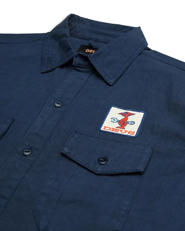 Deus Ex Machina Shirts MenWomen Stripes Shirt 8211 Mood Indigo Deus Ex Machina Shirts MenWomen Stripes Shirt 8211 Mood Indigo