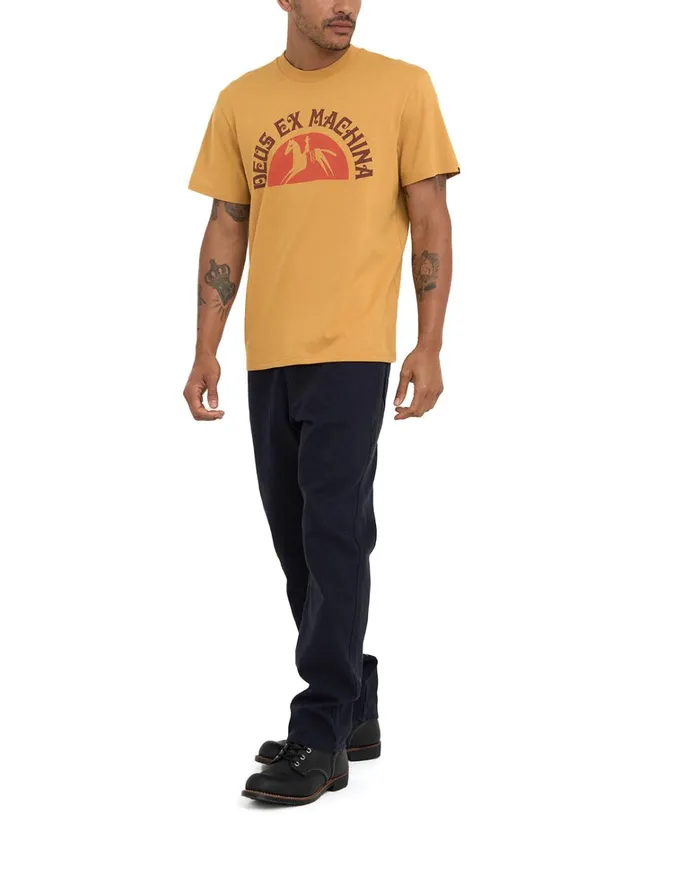 Deus Ex Machina Tees Men Bareback Tee 8211 Honey Gold Deus Ex Machina Tees Men Bareback Tee 8211 Honey Gold