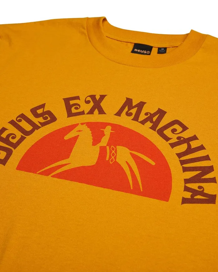 Deus Ex Machina Tees Men Bareback Tee 8211 Honey Gold Deus Ex Machina Tees Men Bareback Tee 8211 Honey Gold