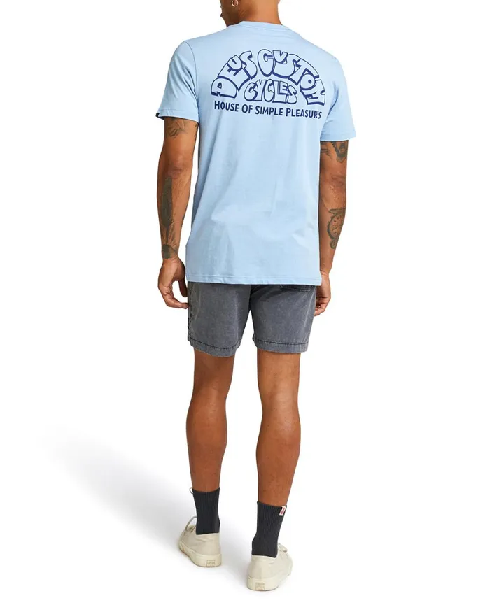Deus Ex Machina Tees Men Duke Tee 8211 Soft Chambray Deus Ex Machina Tees Men Duke Tee 8211 Soft Chambray