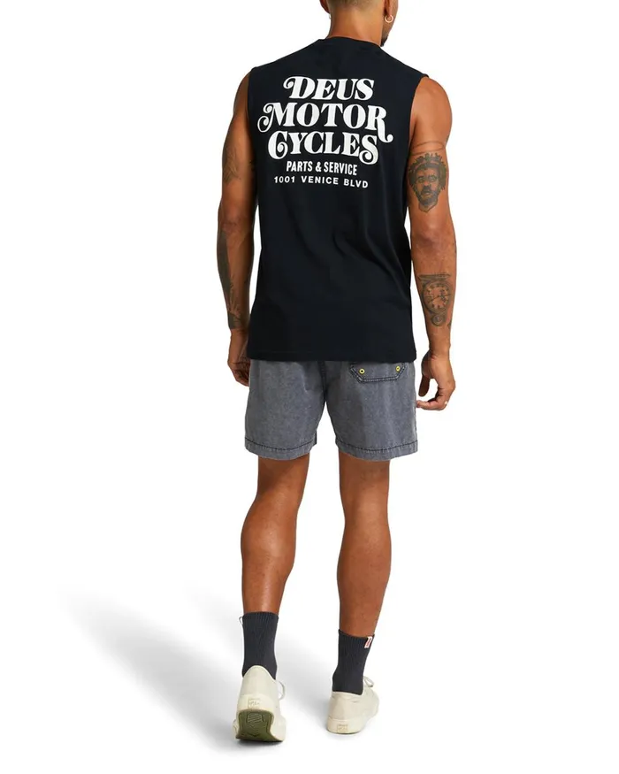 Deus Ex Machina Tees Men Mosey Muscle 8211 Black Deus Ex Machina Tees Men Mosey Muscle 8211 Black