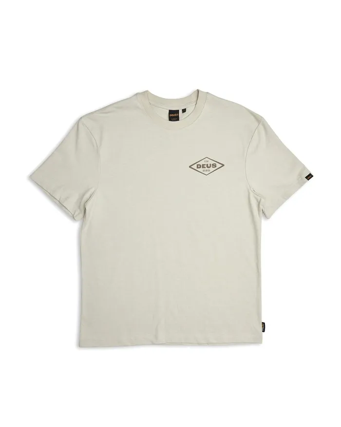 Deus Ex Machina Tees Men Old Customs Tee 8211 Dirty White Deus Ex Machina Tees Men Old Customs Tee 8211 Dirty White