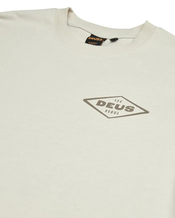 Deus Ex Machina Tees Men Old Customs Tee 8211 Dirty White Deus Ex Machina Tees Men Old Customs Tee 8211 Dirty White
