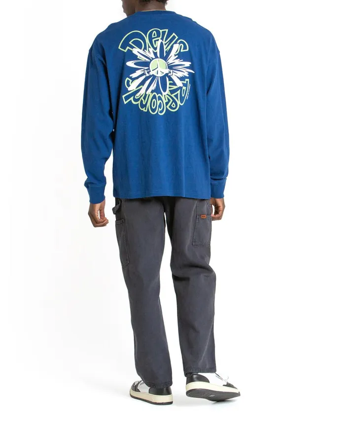 Deus Ex Machina Tees Men Piece Of Scrap Long Sleeve Tee 8211 Blue Deus Ex Machina Tees Men Piece Of Scrap Long Sleeve Tee 8211 Blue
