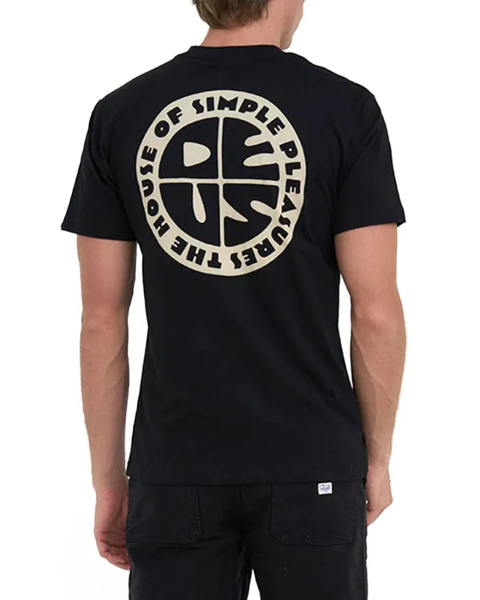Deus Ex Machina Tees Men Pushstart Tee 8211 Black Deus Ex Machina Tees Men Pushstart Tee 8211 Black