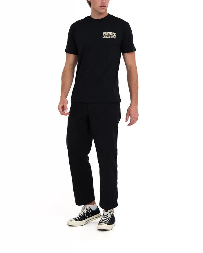 Deus Ex Machina Tees Men Pushstart Tee 8211 Black Deus Ex Machina Tees Men Pushstart Tee 8211 Black
