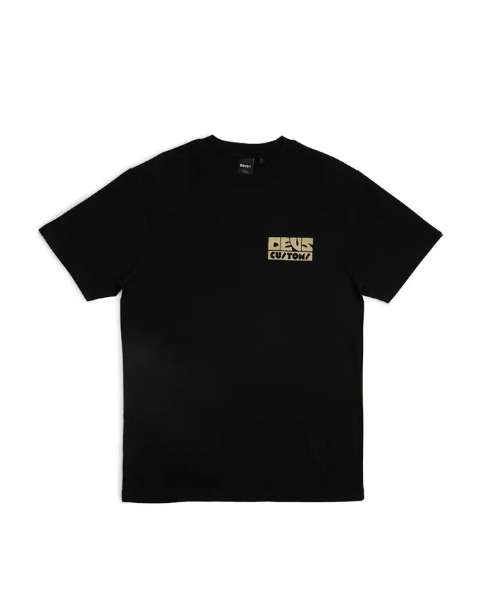 Deus Ex Machina Tees Men Pushstart Tee 8211 Black Deus Ex Machina Tees Men Pushstart Tee 8211 Black