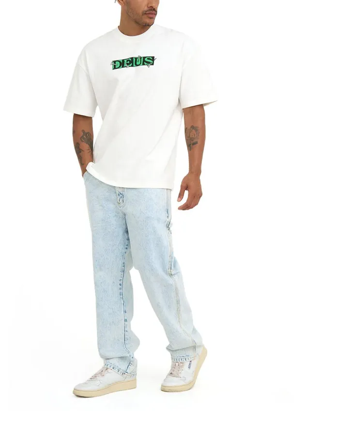 Deus Ex Machina Tees Men Screw Loose Tee 8211 Vintage White Deus Ex Machina Tees Men Screw Loose Tee 8211 Vintage White
