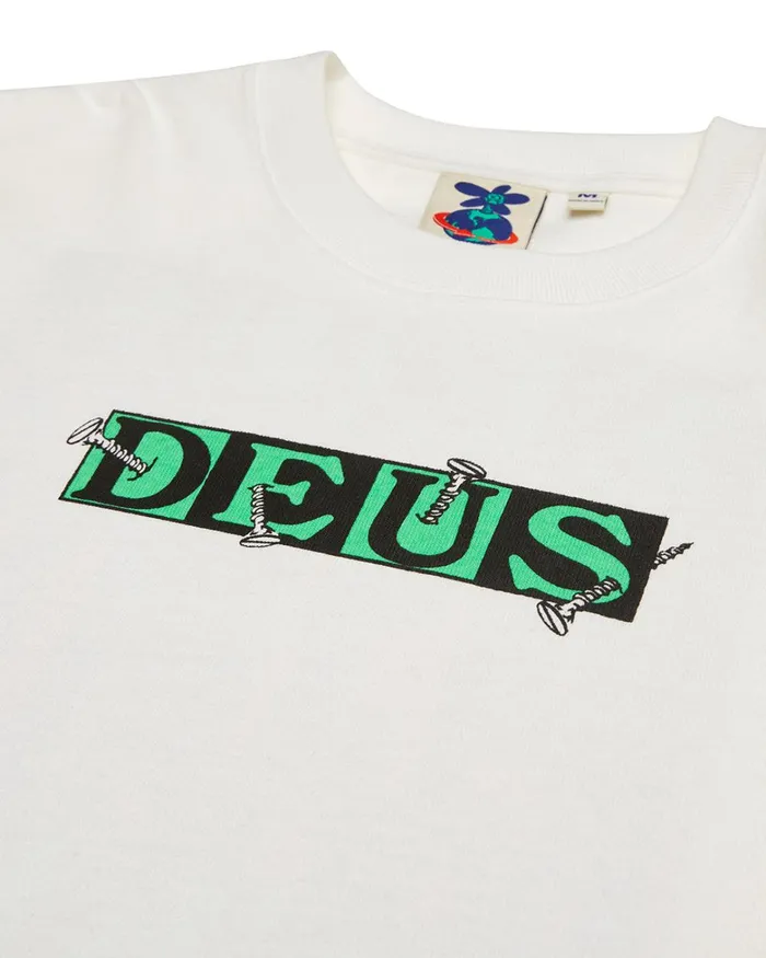 Deus Ex Machina Tees Men Screw Loose Tee 8211 Vintage White Deus Ex Machina Tees Men Screw Loose Tee 8211 Vintage White