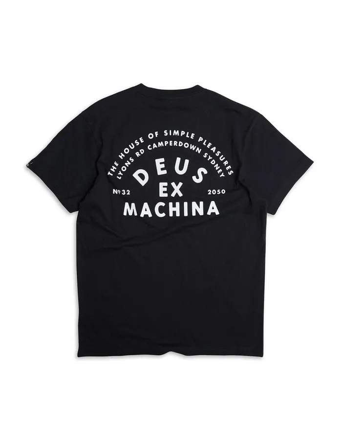 Deus Ex Machina Tees Men The Landie Tee 8211 Black Deus Ex Machina Tees Men The Landie Tee 8211 Black