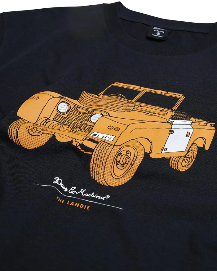 Deus Ex Machina Tees Men The Landie Tee 8211 Black Deus Ex Machina Tees Men The Landie Tee 8211 Black