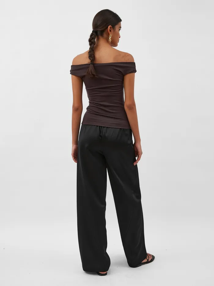 Dominique Healy 8211 Vera Tee in Espresso Women Tops The UNDONE