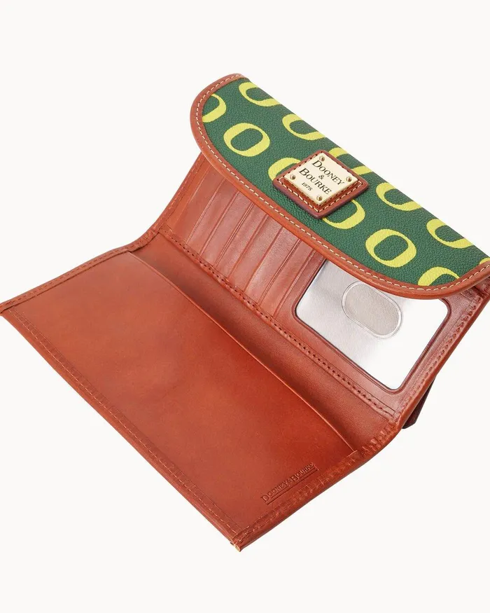 Dooney and Bourke Wallets Women Collegiate University Of Oregon Continental Clutch Oregon Dooney and Bourke Wallets Women Collegiate University Of Oregon Continental Clutch Oregon