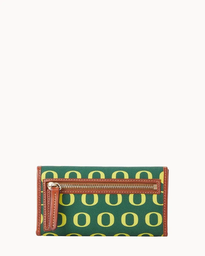 Dooney and Bourke Wallets Women Collegiate University Of Oregon Continental Clutch Oregon Dooney and Bourke Wallets Women Collegiate University Of Oregon Continental Clutch Oregon