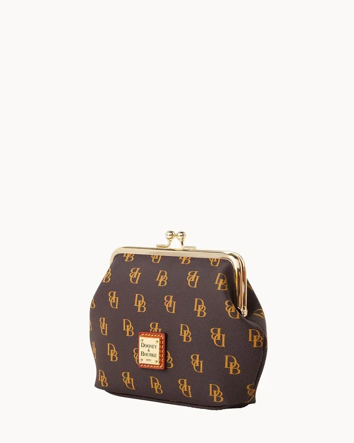 Dooney and Bourke Wallets Women Gretta Large Framed Coin Purse Brown Tmoro Dooney and Bourke Wallets Women Gretta Large Framed Coin Purse Brown Tmoro