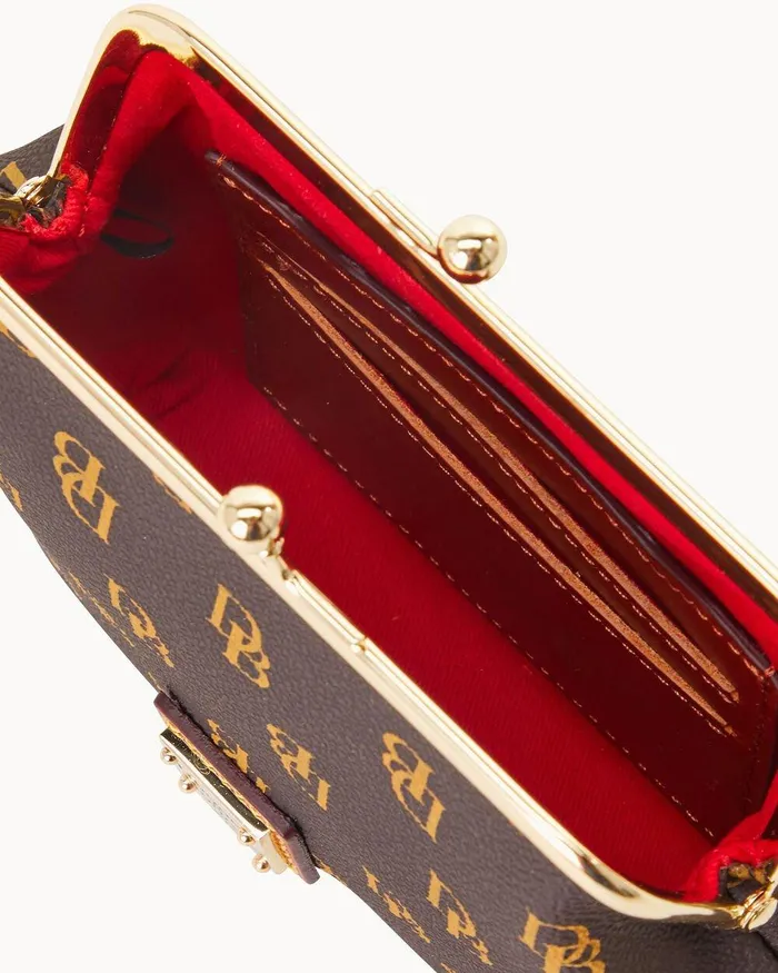 Dooney and Bourke Wallets Women Gretta Large Framed Coin Purse Brown Tmoro Dooney and Bourke Wallets Women Gretta Large Framed Coin Purse Brown Tmoro