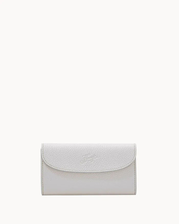 Dooney and Bourke Wallets Women Henrys Continental Clutch White