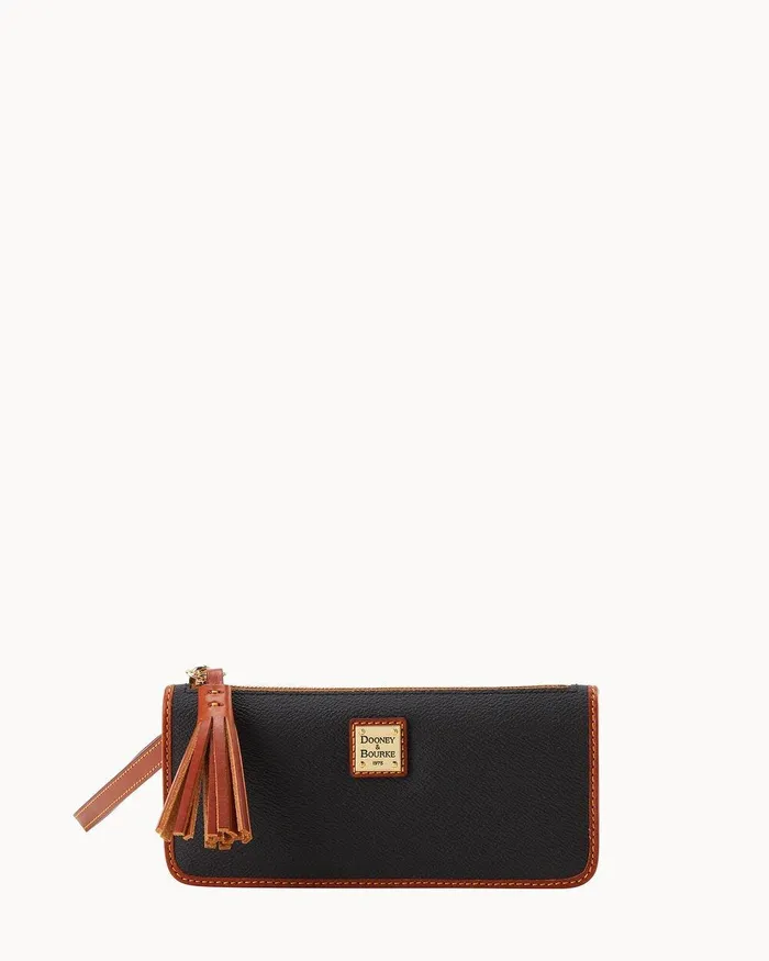 Dooney and Bourke Wallets Women Kirby Tatum Wristlet Black