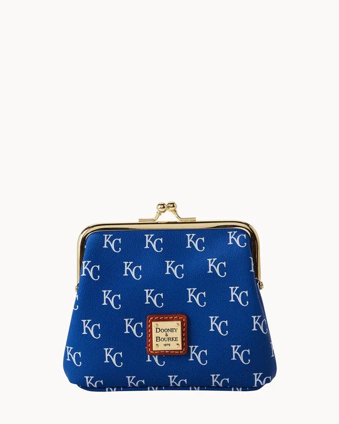 Dooney and Bourke Wallets Women MLB Royals Large Framed Purse Royals