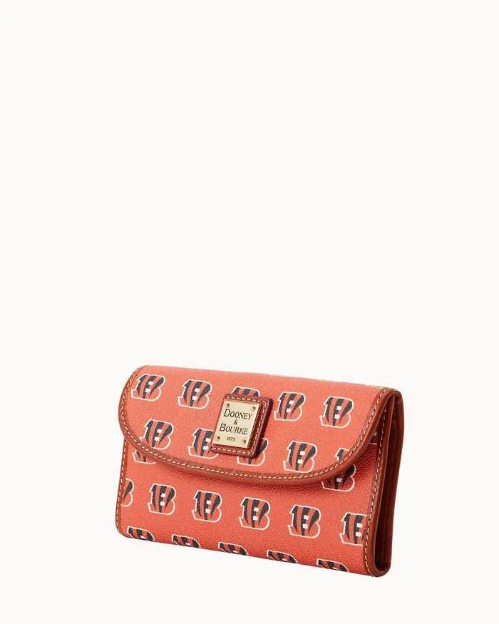 Dooney and Bourke Wallets Women NFL Bengals Continental Clutch Bengals Dooney and Bourke Wallets Women NFL Bengals Continental Clutch Bengals