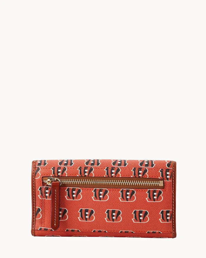 Dooney and Bourke Wallets Women NFL Bengals Continental Clutch Bengals Dooney and Bourke Wallets Women NFL Bengals Continental Clutch Bengals