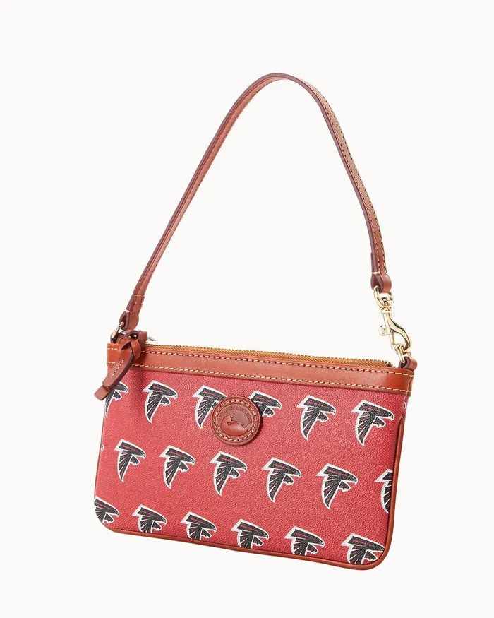Dooney and Bourke Wallets Women NFL Falcons Large Slim Wristlet Falcons Dooney and Bourke Wallets Women NFL Falcons Large Slim Wristlet Falcons