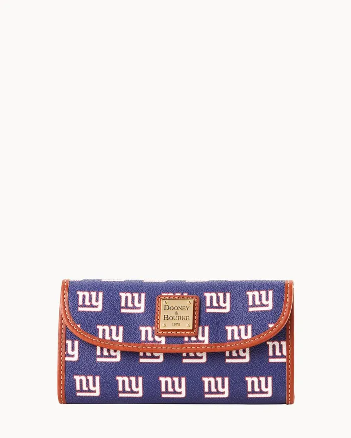 Dooney and Bourke Wallets Women NFL NY Giants Continental Clutch Giants