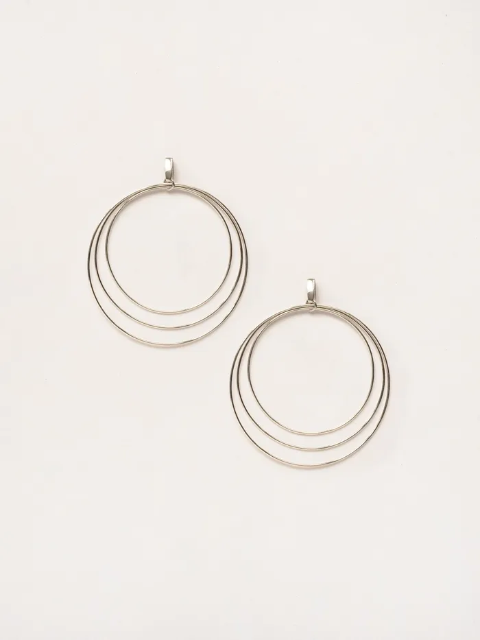 Earrings Women The UNDONE Natasha Schweitzer 8211 Christy Hoops in Silver