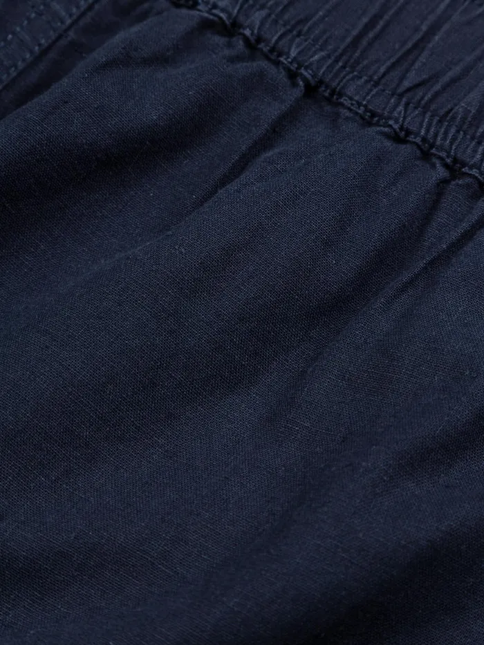 Finisterre Navy Hemp Shorts 8211 Morva Women Clothing