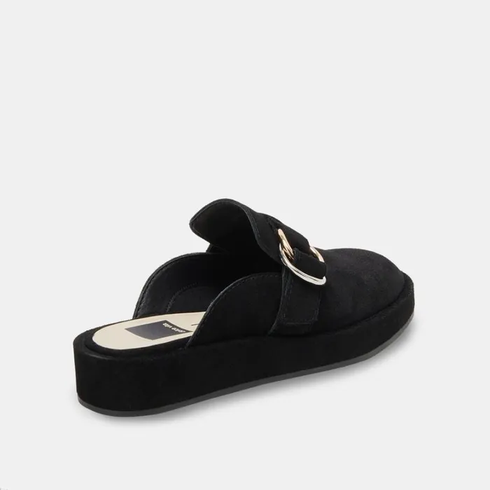 Flats and Loafers Women Dolce Vita Astor Flats Onyx Suede