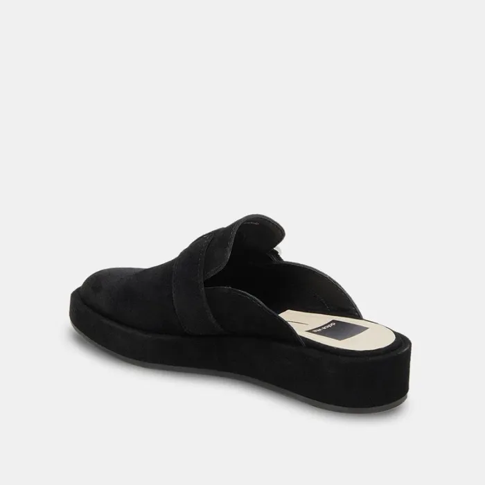 Flats and Loafers Women Dolce Vita Astor Flats Onyx Suede