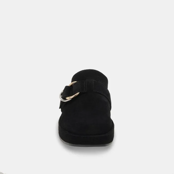 Flats and Loafers Women Dolce Vita Astor Flats Onyx Suede
