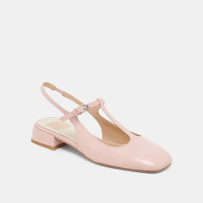 Flats and Loafers Women Dolce Vita Deidra Flats Pink Crinkle Patent Leather
