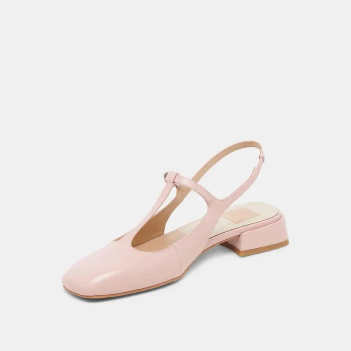 Flats and Loafers Women Dolce Vita Deidra Flats Pink Crinkle Patent Leather