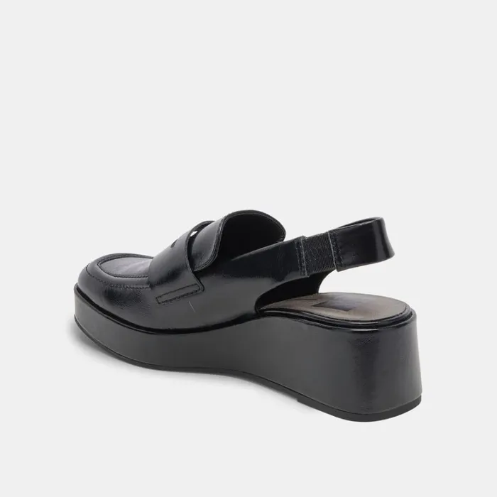 Flats and Loafers Women Dolce Vita Nada Loafers Midnight Crinkle Patent