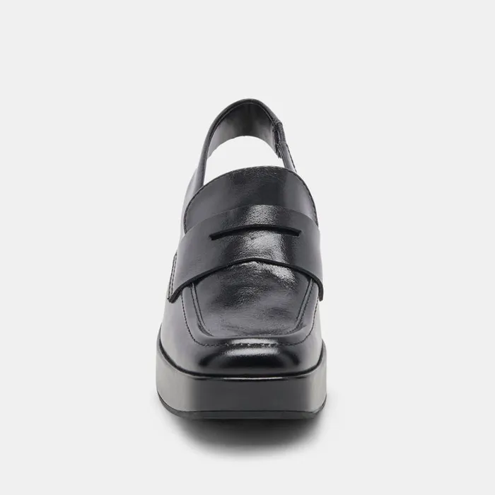 Flats and Loafers Women Dolce Vita Nada Loafers Midnight Crinkle Patent