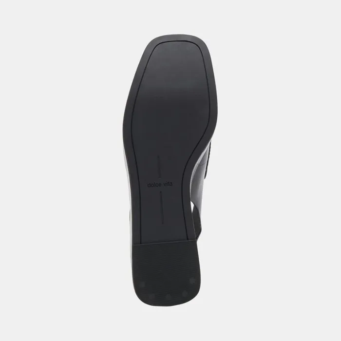 Flats and Loafers Women Dolce Vita Nada Loafers Midnight Crinkle Patent