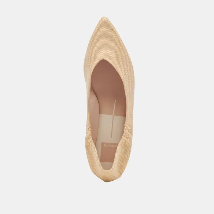 Flats and Loafers Women Dolce Vita Nadav Ballet Flats Lt Natural Raffia