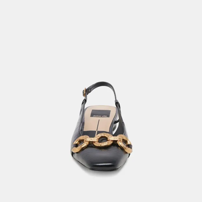 Flats and Loafers Women Dolce Vita Ramano Flats Midnight Crinkle Patent