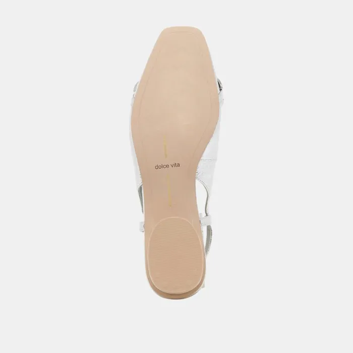 Flats and Loafers Women Dolce Vita Ramano Flats Silver Distressed Leather