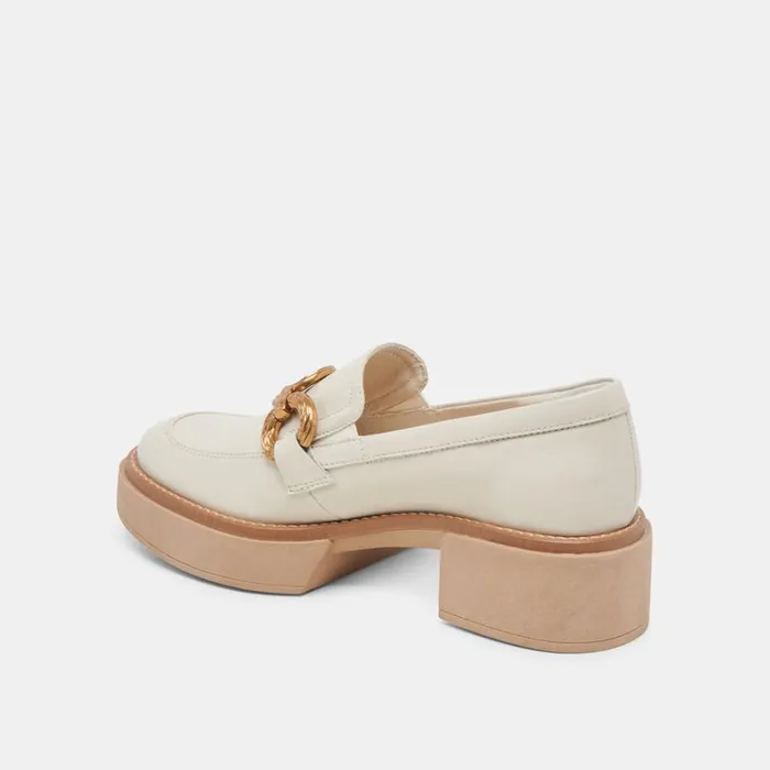 Flats and Loafers Women Dolce Vita Sheena Loafers Ivory Crinkle Patent
