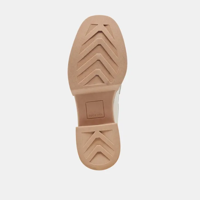 Flats and Loafers Women Dolce Vita Sheena Loafers Ivory Crinkle Patent