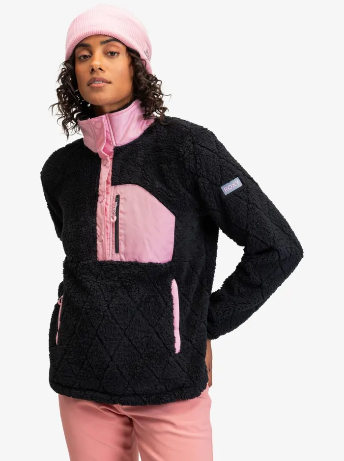 Fleece and Softshells Women Roxy Alabama Technical Fleece True Black