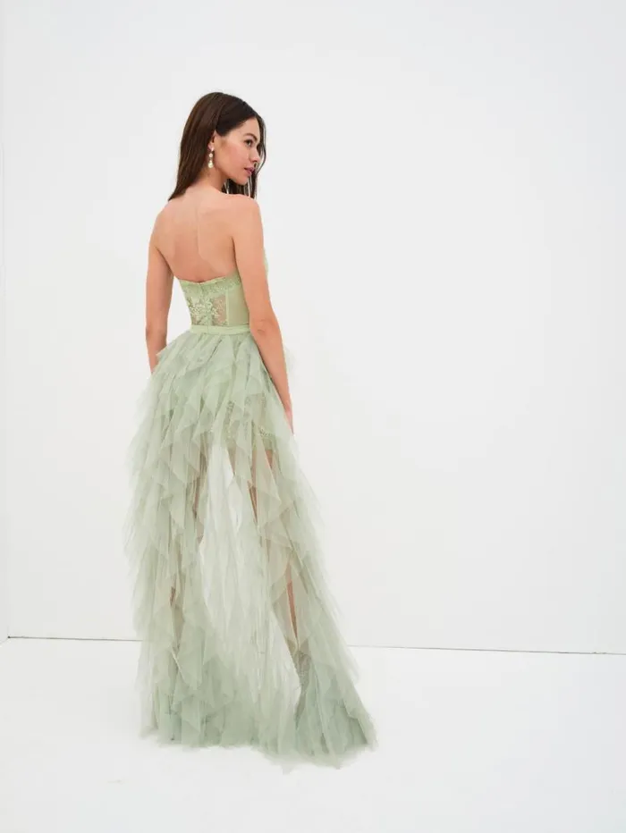 For Love and Lemons Dresses Bustier Gown Green 8211 Women For Love and Lemons Dresses Bustier Gown Green 8211 Women